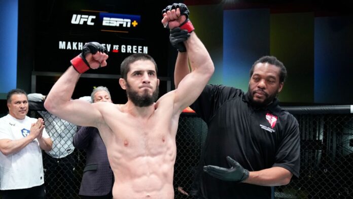Makhachev-enhances-title-shot-display-at-TKO-of-Green.jpg Makhachev enhances title shot display at TKO of Green
