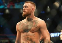 McGregor ‘virtually again’ after breaking his leg | July combating on paper? LAS VEGAS, NV - JULY 10: Conor McGregor prepares to fight Dustin Poirier in their lightweight bout during UFC 264 at T-Mobile Arena on July 10, 2023, in Las Vegas, Nevada, United States. (Photo by Louis Grasse/PxImages/Icon Sportswire) (Icon Sportswire via AP Images)