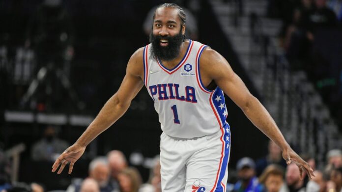 So-happy-James-Harden-smiled-after-his-big-debut-with.jpg 'So happy': James Harden smiled after his big debut with Joel Embiid and Sixers