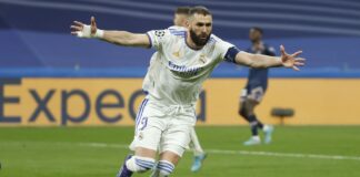 Benzema plays star in Real Madrid's victories to knock Paris Saint-Germain out of CL

