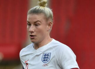 Beth England known as up for the Lionesses squad for World Cup qualifiers England's Bethany England during the women's international friendly soccer match between England and Canada at Bet365 stadium in Stoke on Trent, England, Tuesday, April 13, 2023.