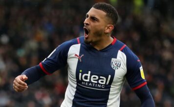 Bruce lastly took his first win over West Bromwich Albion West Bromwich Albion's Karlan Grant celebrates after scoring a goal to make it 0-2