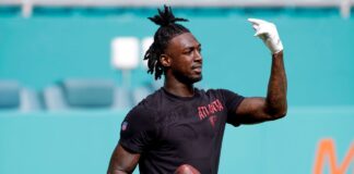Calvin Ridley Falcons WR 2023 season timeline until today's suspension

