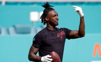Calvin Ridley Falcons WR 2023 season timeline until today's suspension

