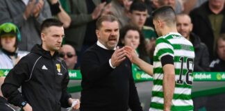 Tom Rogic is a doubt for Celtic's clash with Rangers after suffering an ankle injury