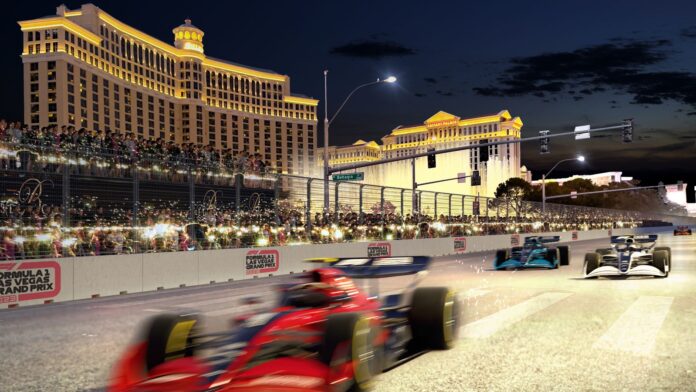 Formula 1 racing in Las Vegas from 2023

