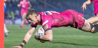 Handley hat-trick helps rhino to win first

