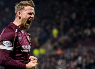 Hearts tighten their grip in third place after hitting Dons Stephen Kingsley