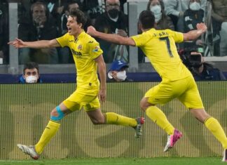 Juventus vs Villarreal – Newest Rating Pau Torres celebrates scoring against Juventus