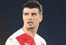 Kudila drops attraction towards ban on racial abuse of Camara; ‘I am so sorry’ Ondrej Kudela of Slavia Prague looks on during the UEFA Europa League Round of 32 match between Leicester City and Slavia Praha at The King Power Stadium on February 25, 2023 in Leicester, England. Sporting stadiums around the UK remain under strict restrictions due to the Coronavirus Pandemic as Government social distancing laws prohibit fans inside venues resulting in games being played behind closed doors. (Photo by Michael Regan/Getty Images)