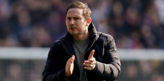 Everton manager Frank Lampard after the FA Cup defeat at Crystal Palace