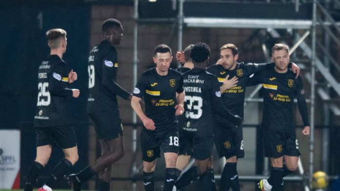 Late-own-goal-gives-Livingston-victory-over-Dundee-United.jpg Scott Bateman Livingston celebrates the draw against Dundee United.