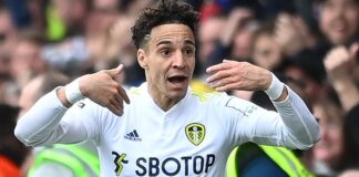 Leeds beat Norwich after drama in damage time to present Marsh their first win Rodrygo celebrates after opening the scoring for Leeds against Norwich