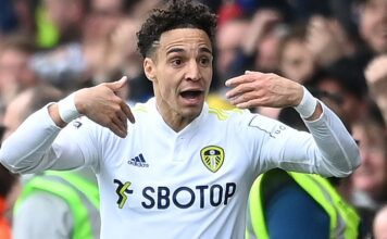 Leeds beat Norwich after drama in damage time to present Marsh their first win Rodrygo celebrates after opening the scoring for Leeds against Norwich