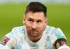 Messi on his future: Many issues will change after the World Cup Argentina's Lionel Messi reacts after falling down on the pitch during a qualifying soccer match for the FIFA World Cup Qatar 2023 against Venezuela, at the Bombonera stadium in Buenos Aires, Argentina, Friday, March 25, 2023.(AP Photo/Natacha Pisarenko)