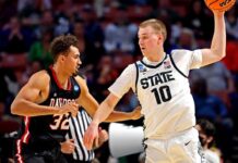 Michigan State’s Joey Hauser seems to be to proceed working after first household win at March Insanity Michigan State's Joey Hauser looks to continue running after first family win at March Madness