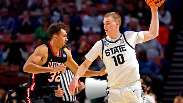 Michigan-States-Joey-Hauser-looks-to-continue-running-after-first.jpg Michigan State's Joey Hauser looks to continue running after first family win at March Madness