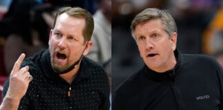 Nick Nurse and Chris Finch