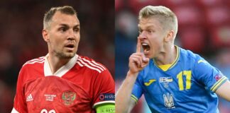Artem Dzyuba and Oleksandr Zinchenko
