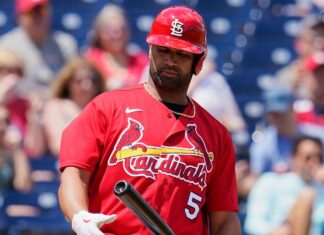 Pujols began together with his thoughts on spouse’s mind surgical procedure Pujols started with his mind on wife's brain surgery