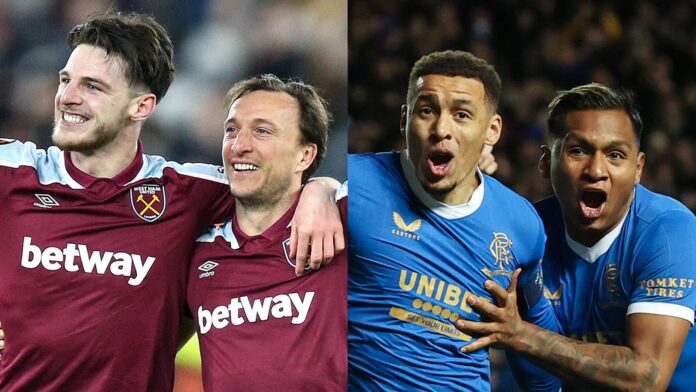 Qatar-Foundation-Draw-West-Ham-vs-Lyon-Rangers-vs-Braga.jpg West Ham face Lyon while Rangers have been drawn against Braga in the Europa League quarter-finals