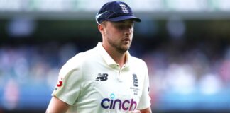 Robinson of England's first test against the West Indies

