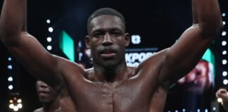 BOXXER CHANPIONSHIP BOXING.WEMBLEY ARENA.PIC;LAWRENCE LUSTIG.WBC SILVER CRUISERWEIGHT CHAMPIONSHIP.RICHARD RIAKPORHE v OLANREWAJU DURODOLA