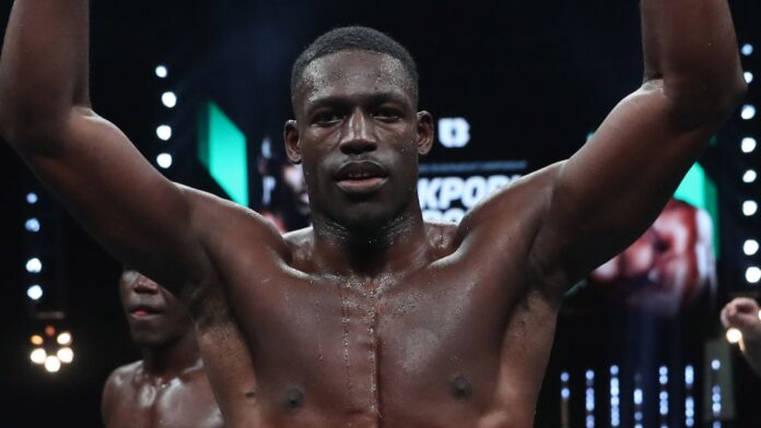Ryakborh-faces-Friday-in-the-face-of-the-cruiser-weight.jpg BOXXER CHANPIONSHIP BOXING.WEMBLEY ARENA.PIC;LAWRENCE LUSTIG.WBC SILVER CRUISERWEIGHT CHAMPIONSHIP.RICHARD RIAKPORHE v OLANREWAJU DURODOLA
