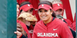 Stuck at 95: Jocelyn Allo takes one swing, three walks into the OU house opener

