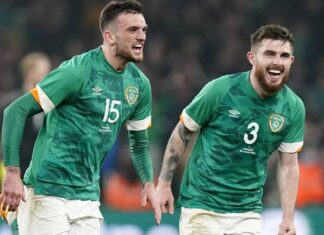 Sub Parrott scores a late winner from the Republic of Lithuania Troy Parrott (left) celebrates the late winner of the Republic of Ireland