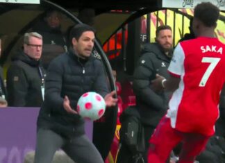 The Reference Watch: Ought to the Arteta incident have been punished? Mike Arteta quickly returns the ball to Bukayo Saka to help set up their third goal against Watford at Vicarage Road.