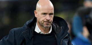 03 November 2023, North Rhine-Westphalia, Dortmund: Football: Champions League, Borussia Dortmund - Ajax Amsterdam, Group stage, Group C, Matchday 4, Signal Iduna Park. Amsterdam coach Erik ten Hag before the match. Photo by: Bernd Thissen/picture-alliance/dpa/AP Images