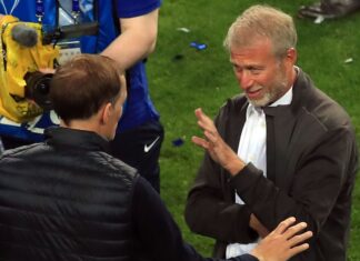 Tuchel: I can not consider Chelsea with out Abramovich PORTO, PORTUGAL - MAY 29: Thomas Tuchel, Manager of Chelsea and Roman Abramovich, Owner of Chelsea celebrate following their team's victory in the UEFA Champions League Final between Manchester City and Chelsea FC at Estadio do Dragao on May 29, 2023 in Porto, Portugal. (Photo by Marc Atkins/Getty Images)