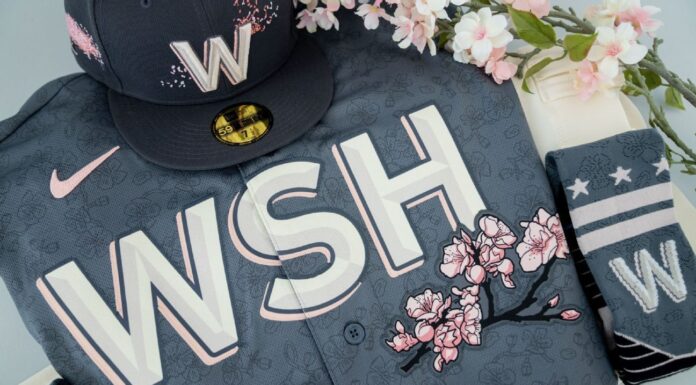 Washington Nationals and Wizards unveil cherry blossom-inspired uniforms Washington Nationals and Wizards unveil cherry blossom-inspired uniforms