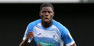 Yoan Zouma, pictured playing for Barrow in October 2020
