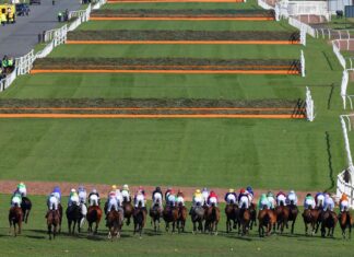 Aintree bows for the ‘winter’ bathe with straightforward going The 2015 Grand National field set off towards the first fence