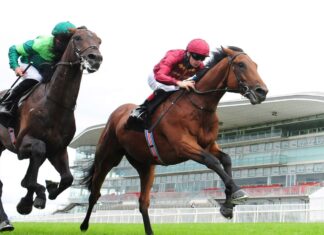 Buckaroo to check Derby credentials at Ballysax Stakes Buckaroo and Declan McDonogh (right) beats Stone Age at Galway