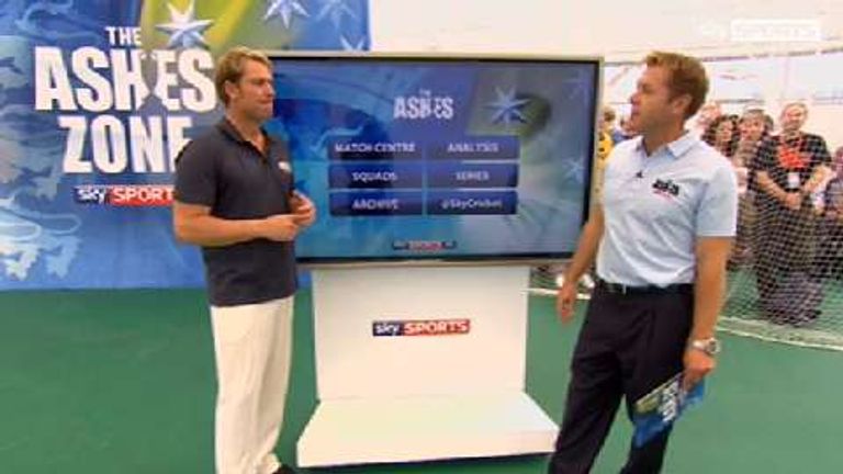Shane Warren teaches bowling master class while in Durham during Ashes 2013