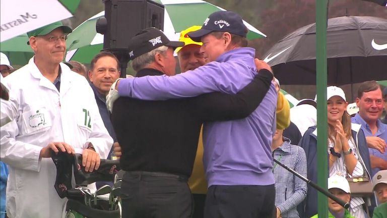 Gary Player, Jack Nicklaus and for the first time Tom Watson take home the 2023 Masters Championship with the traditional honorary picks.