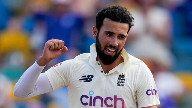 Saqib Mahmoud scored twice in the middle of England to reduce the West Indies to 39-3 in the second half