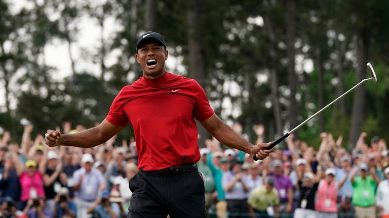Check out the highlights of Woods' previous five victories at Augusta National