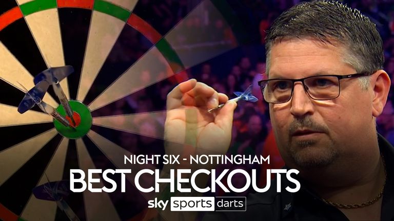 Watch the best Night Six scores from the Premier League Darts in Nottingham as Gary Anderson beat Michael Smith in the final