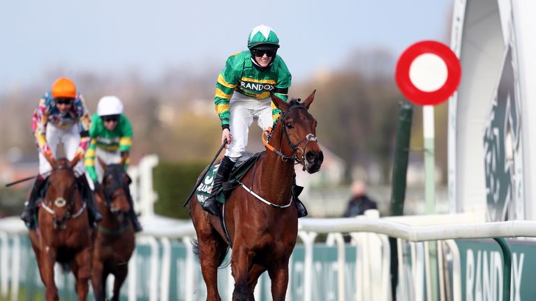 The Minella Times cross the line first in the 2023 Grand National