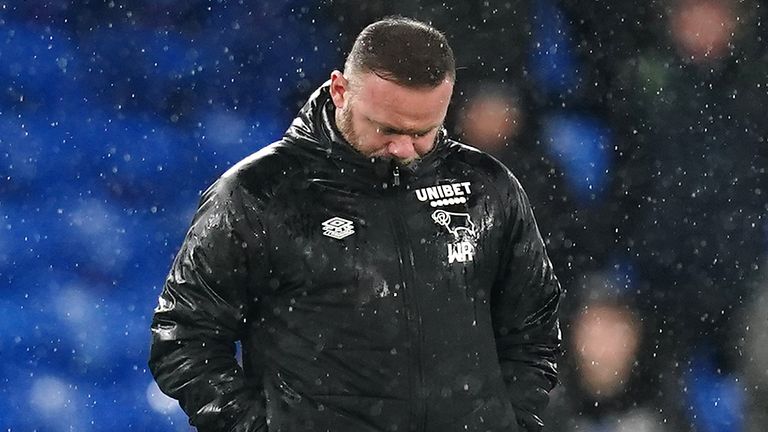 Wayne Rooney Derby remains 23rd in the Sky Bet Championship
