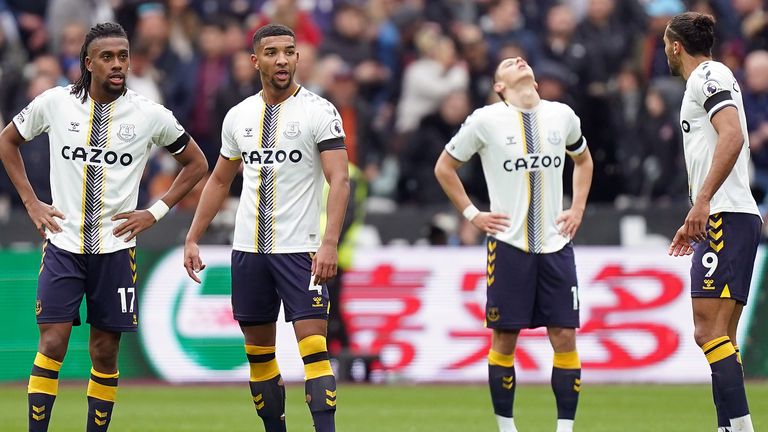 Everton remain dangerously close to the relegation zone