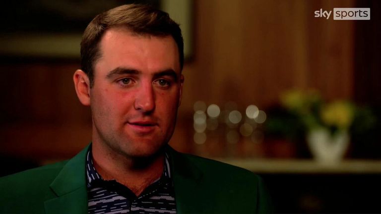 Masters champion Scotty Scheffler says he didn't allow himself to believe he could win the championship until the last hole.