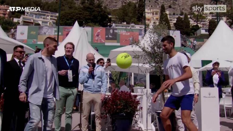 Brazilian superstar Neymar and his Paris Saint-Germain teammate Marco Verratti have helped Djokovic adapt to the game of 'keeping up'.