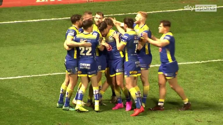 Highlights of the Betfred Super League match between the Warrington Wolves and Salford Red Devils.