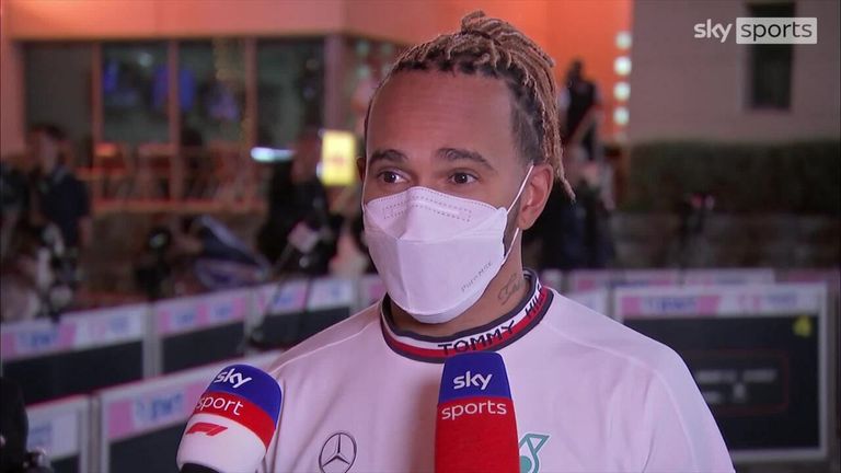 Lewis Hamilton was 'happy' with his fifth place in qualifying, but admits that Mercedes will not be able to challenge Ferrari or Red Bulls in the race.