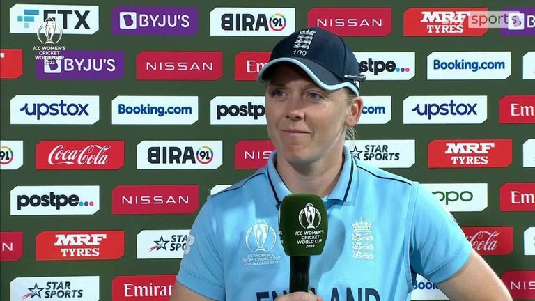England captain Heather Knight described her team's victory over South Africa as 